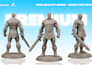 sculpt 3d characters for 3d printing, miniatures and action figures